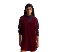 Minikleid MARC O'POLO DENIM "aus Baumwoll-Stretch", Damen, Gr. XXL, Normalgrößen, deep burgundy, Obermaterial: 98% Baumwolle, 2% Elasthan, unifarben, relaxed fit kurz, normaler Saum, Kleider Minikleid
