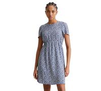 Minikleid MARC O'POLO DENIM "aus LENZING™ ECOVERO™", Damen, Gr. XS, Normalgrößen, medium blau, Obermaterial: 100% Viskose, bedruckt, regular fit kurz, Rundhals, Kleider Minikleid (47649166-XS) medium