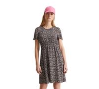 Minikleid MARC O'POLO DENIM "aus LENZING™ ECOVERO™", Damen, Gr. XXS, Normalgrößen, medium braun, Obermaterial: 100% Viskose, bedruckt, regular fit kurz, Rundhals, Kleider Minikleid (19087621-XXS) medi