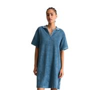Minikleid MARC O'POLO DENIM "aus Organic Cotton", Damen, Gr. S, Normalgrößen, endless sea, Obermaterial: 100% Baumwolle, unifarben, regular fit knielang, normaler Saum, Kleider Minikleid (10533415-S)