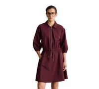 Minikleid MARC O'POLO DENIM "aus Organic-Cotton-Mix-Stretch", Damen, Gr. S, Normalgrößen, merlot rot, Obermaterial: 68% Baumwolle, 27% Polyester, 5% Elasthan, unifarben, regular fit kurz, elastischer