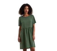 Minikleid MARC O'POLO DENIM "aus TENCEL™ Lyocell", Damen, Gr. S, Normalgrößen, grün (turf grün), Obermaterial: 100% Lyocell, unifarben, relaxed fit knielang, Rundhals, Kleider Minikleid (36401906-S) t