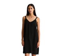Minikleid MARC O'POLO DENIM "aus TENCEL™ Modal", Damen, Gr. S, Normalgrößen, schwarz, Obermaterial: 85% Modal, 15% Polyester, unifarben, knielang, V-Ausschnitt, elastischer Bund, Kleider Minikleid (24