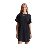 Minikleid MARC O'POLO DENIM "im T-Shirt-Stil", Damen, Gr. XS, Normalgrößen, blau (blau depths), Obermaterial: 56% Baumwolle, 43% Viskose, 1% Elasthan, unifarben, relaxed fit kurz, Rundhals, normaler S