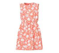 Minikleid NAME IT "NKFVINAYA SPENCER", Mädchen, Gr. 152, N-Gr, fusion coral aop:tropical, Web, Obermaterial: 98% Polyester, 2% Elasthan, bedruckt, geblümt, normal kurz, Rundhals, Kleider Minikleid, Ma