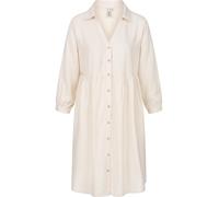 Minikleid RAGWEAR "Almu", Damen, Gr. M (38), Normalgrößen, beige (ecru), 75% Viskose, 25% Leinen, figurbetont ca. Mitte Oberschenkel, V-Ausschnitt, eng,mit Knopf normaler Saum mit Druckknöpfen,verstel