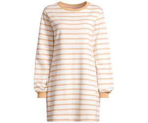 Minikleid SALZHAUT "Kurzes Kleid (Mini) MÖPPKES", Damen, Gr. M, EURO, braun (sanftes weiß, camel), Obermaterial: 100% Baumwolle CO., Kleider Minikleid (88382848-M) sanftes weiß, camel