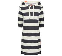 Minikleid SALZHAUT "Kurzes Kleid (Mini) USE", Damen, Gr. L, EURO, blau (navy sanftes weiß), Obermaterial: 92% Baumwolle CO. 8% Elasthan EL., Kleider Minikleid (21214765-L) navy sanftes weiß