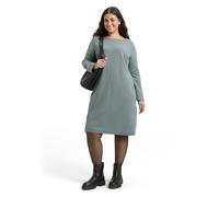 Minikleid TOM TAILOR PLUS, Damen, Gr. 44, N-Gr, schwarz moss wave structure, Web, Obermaterial: 56% Viskose, 40% Polyester, 4% Elasthan. Futter: 100% Polyester, Jacquardmuster, meliert, regular fit Mi