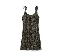 Minikleid VERO MODA "VMEASY SHORT TIE SINGLET DRESS WVN", Damen, Gr. L, N-Gr, schwarz aop:dawn, Web, Obermaterial: 100% Viskose, bedruckt, kurz, V-Ausschnitt, Kleider Minikleid, Viskose (29899813-L) s