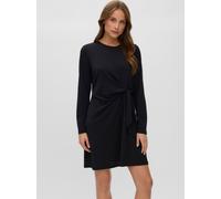 Minikleid VERO MODA "VMJILL LS DRESS JRS NOOS", Damen, Gr. XS, N-Gr, Langarm, Jersey, schwarz, Jersey, Obermaterial: 96% Polyester, 4% Elasthan, unifarben, regular fit kurz, Rundhals, Kleider Miniklei