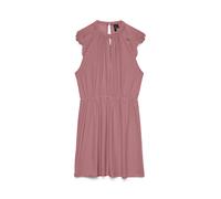 Minikleid VERO MODA "VMMILLA SL SHORT LACE DRESS NOOS", Damen, Gr. M, N-Gr, nostalgia rose, Jersey, Obermaterial: 95% Polyester, 5% Elasthan, unifarben, kurz, Rundhals, Kleider Minikleid, Materialmix,