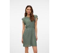 Vero Moda Tailliertes Sommerkleid mit Lochstickmuster Modell 'TASSA' in Schilf, Größe XS