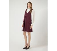 Minikleid Y.A.S "YASMALEA SL WIDE DRESS S. NOOS", Damen, Gr. S, N-Gr, fig, Web, Obermaterial: 95% Polyester, 5% Elasthan, unifarben, kniefrei, V-Ausschnitt, Kleider Minikleid, Kunstfaser mit Stretch,
