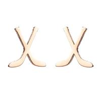 Minimalistische Eishockey-Ohrstecker für Damen, Mädchen, Herren, Edelstahl, Knorpel, kleine Ohrstecker, modischer Sportschmuck, Geschenke, Edelstahl, Neu
