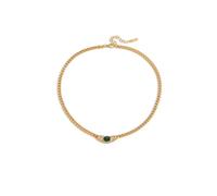 Minimalistische, elegante Halskette mit Zirkonia-Akzent, Edelstahlkette, Schmuck für Damen, für den täglichen Gebrauch, Geschenk, minimalistischer Zirkon-Anhänger, eine Größe, Wie beschrieben, Wie