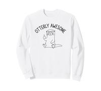 Minimalistische Otterly Awesome Brille Otter Line Art für Kinder Sweatshirt