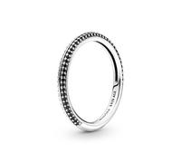 Minimalistischer Silberring mit schwarzen Kristallen Me 199679C02 - Ring: 50 mm