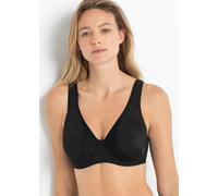 Minimizer-BH BONPRIX "Minimizer-BH mit gepolsterten Trägern", Damen, Gr. 95, Cup E, schwarz, Obermaterial: 80% Polyamid, 20% Elasthan. Futter: 80% Polyamid, 20% Elasthan. Spitze: 85% Polyamid, 15% Ela