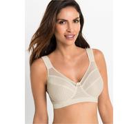 Minimizer-BH BONPRIX "Minimizer-BH ohne Bügel mit gepolsterten Trägern", Damen, Gr. 95, Cup D, beige (champagner), Obermaterial: 92% Polyamid, 8% Elasthan. Futter: 92% Polyamid, 8% Elasthan, BHs Minim