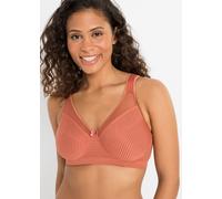 Minimizer-BH BONPRIX "Minimizer-BH ohne Bügel mit gepolsterten Trägern", Damen, Gr. 95, Cup D, braun (zimt), Obermaterial: 92% Polyamid, 8% Elasthan. Futter: 92% Polyamid, 8% Elasthan, BHs Minimizer-B