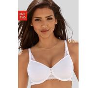 Minimizer-BH LASCANA, Damen, Gr. 100, Cup D, weiß, Microtouch, Obermaterial: 87% Polyamid, 13% Elasthan, BHs Minimizer-BH, mit Spacer-Schalen und Bügel, Basic Dessous (26645005-100) weiß