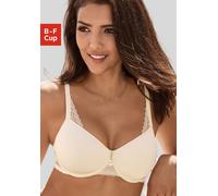 Minimizer-BH LASCANA, Damen, Gr. 85, Cup C, rosa (rose champagne), Microtouch, Obermaterial: 87% Polyamid, 13% Elasthan, BHs Minimizer-BH, mit Spacer-Schalen und Bügel, Basic Dessous (73857361-85) ros