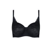 Minimizer-BH LISCA "Minimizer mit Bügel Jane", Damen, Gr. 85, Cup E, schwarz, Spitze, Obermaterial: 67% Polyester PES. 23% Polyamid PA. 10% Elasthan EL., BHs Minimizer-BH (44360310-85) schwarz