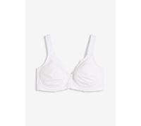 Minimizer-BH BONPRIX, Damen, Gr. 75, Cup E, weiß, Obermaterial: 80% Polyamid, 20% Elasthan. Futter: 89% Polyamid, 11% Elasthan. Spitze: 91% Polyamid, 9% Elasthan, BHs Minimizer-BH, mit minimierendem E