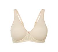 Minimizer-BH BONPRIX "Minimizer-BH mit gepolsterten Trägern", Damen, Gr. 80, Cup F, beige (sandbeige), Obermaterial: 92% Polyamid, 8% Elasthan. Futter: 80% Polyamid, 20% Elasthan, BHs Minimizer-BH, mi