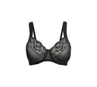 Minimizer-BH BONPRIX "Minimizer-BH mit gepolsterten Trägern", Damen, Gr. 85, Cup D, schwarz (schwarz, sandbeige), Obermaterial: 80% Polyamid, 20% Elasthan. Futter: 83% Polyamid, 17% Elasthan. Spitze: