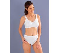 Naturana Minimizer & Side Smoother BH | Nahtloser BH ohne Bügel für optimalen Halt | Bequemer Damen BH | Weicher BH für ganztägigen Komfort 100 Weiss D