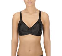 Naturana® Minimizer BH mit Blumenmuster [Cup B-D]: Minimizer BH ohne Bügel I Big Cup BH mit schönen Verzierungen I BH Minimizer ohne Bügel 100 Schwarz B