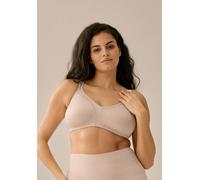 Minimizer-BH NATURANA "Minimizer", Damen, Gr. 80, Cup F, beige (light beige), Obermaterial: 86% Polyamid, 14% Elasthan, unifarben, Basic, BHs Minimizer-BH, Shaping-Effekt, breite Träger, basic, ohne B