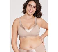 Minimizer-BH NATURANA, Damen, Gr. 95, Cup C, beige (light beige), Obermaterial: 81% Polyamid, 19% Elasthan. Einsatz: 92% Polyamid, 8% Elasthan, unifarben, leicht glänzend, feminin, bequem, BHs, mit Gl