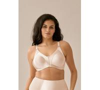 Minimizer-BH NATURANA "Solutions", Damen, Gr. 85, Cup C, beige (light beige), Obermaterial: 93% Polyamid, 7% Elasthan, leicht glänzend, unifarben, BHs Minimizer-BH, Shaping-Effekt, breite Träger, femi