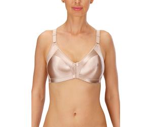 Minimizer-BH NATURANA "Solutions", Damen, Gr. 95, Cup B, beige (light beige), Obermaterial: 93% Polyamid, 7% Elasthan, leicht glänzend, unifarben, BHs Minimizer-BH, Shaping-Effekt, breite Träger, femi