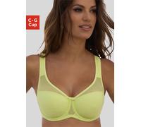 Minimizer-BH NUANCE, Damen, Gr. 85, Cup F, grün (lime), Spitze, Obermaterial: 83% Polyamid, 17% Elasthan, BHs Minimizer-BH, mit Bügel und breiten Trägern, aus festem Jacquardmaterial, Topseller (10185