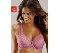 Minimizer-BH NUANCE, Damen, Gr. 100, Cup E, rot (rosenholz), Netz, Obermaterial: 80% Polyamid, 20% Elasthan, BHs Minimizer-BH, im modernen Design mit glänzendem Material (65596423-100) rosenholz