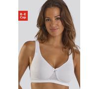 Minimizer-BH NUANCE, Damen, Gr. 100, Cup E, weiß, Obermaterial: 74% Polyamid, 22% Elasthan, 4% Baumwolle, BHs Minimizer-BH, ohne Bügel mit breiten, leicht wattierten Trägern (34585627-100) weiß