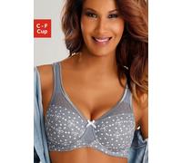 Minimizer-BH NUANCE Gr. 105, Cup E, grau (grau, bedruckt) Damen BHs Minimizer-BH Bügel-BH Schalen-BH (65012465-105) grau, bedruckt