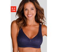 Minimizer-BH NUANCE, Damen, Gr. 90, Cup C, blau (marine), Obermaterial: 74% Polyamid, 22% Elasthan, 4% Baumwolle, BHs Minimizer-BH, ohne Bügel mit breiten, leicht wattierten Trägern (63478818-90) mari