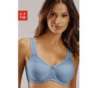 Minimizer-BH NUANCE, Damen, Gr. 90, Cup C, blau, Microtouch, Obermaterial: 71% Polyamid, 29% Elasthan, BHs Minimizer-BH, mit Bügel und wattierten Trägern (15127635-90) blau