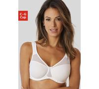 Minimizer-BH NUANCE, Damen, Gr. 90, Cup D, weiß, Netz, Obermaterial: 71% Polyamid, 29% Elasthan, BHs Minimizer-BH, mit Bügel und modischen Netzeinsätzen (59432622-90) weiß