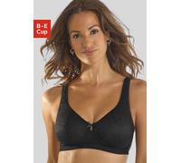 Minimizer-BH NUANCE, Damen, Gr. 95, Cup B, schwarz, Obermaterial: 74% Polyamid, 22% Elasthan, 4% Baumwolle, BHs Minimizer-BH, ohne Bügel mit breiten, leicht wattierten Trägern (30171857-95) schwarz