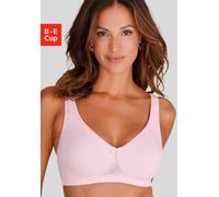 Minimizer-BH NUANCE, Damen, Gr. 95, Cup E, rosa (rosé), Obermaterial: 74% Polyamid, 22% Elasthan, 4% Baumwolle, BHs Minimizer-BH, ohne Bügel mit breiten, leicht wattierten Trägern (44749759-95) rosé