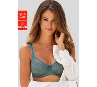 PETITE FLEUR Minimizer-BH Damen grün+weiß Gr.105E