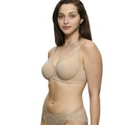 Minimizer-BH TRIUMPH "Amourette W01", Damen, Gr. 95, Cup D, beige (skin), Microtouch, Spitze, Obermaterial: 68% Polyamid, 32% Elasthan, unifarben, elegant, BHs, verkleinert die Brust optisch um eine C
