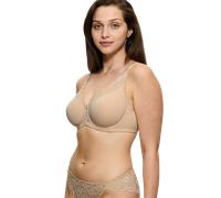 Minimizer-BH TRIUMPH "Amourette W01", Damen, Gr. 95, Cup H, beige, Spitze, Obermaterial: 68% Polyamid, 32% Elasthan, BHs Minimizer-BH, verkleinert die Brust optisch um eine Cup-Größe (75959215-95) bei