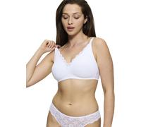 Minimizer-BH TRIUMPH "Amourette N01", Damen, Gr. 90, Cup F, weiß, Microtouch, Obermaterial: 75% Polyamid, 25% Elasthan, unifarben, BHs Minimizer-BH, mit Spitzendetails und ohne Bügel (73143866-90)